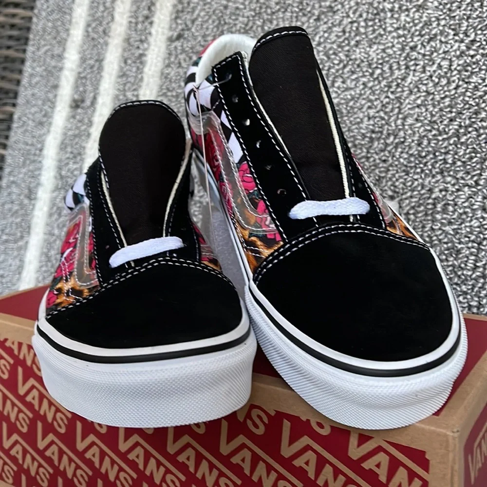 Vans Old Skool Rose/Animal Check True White Multi WMNS - Picture 8 of 16